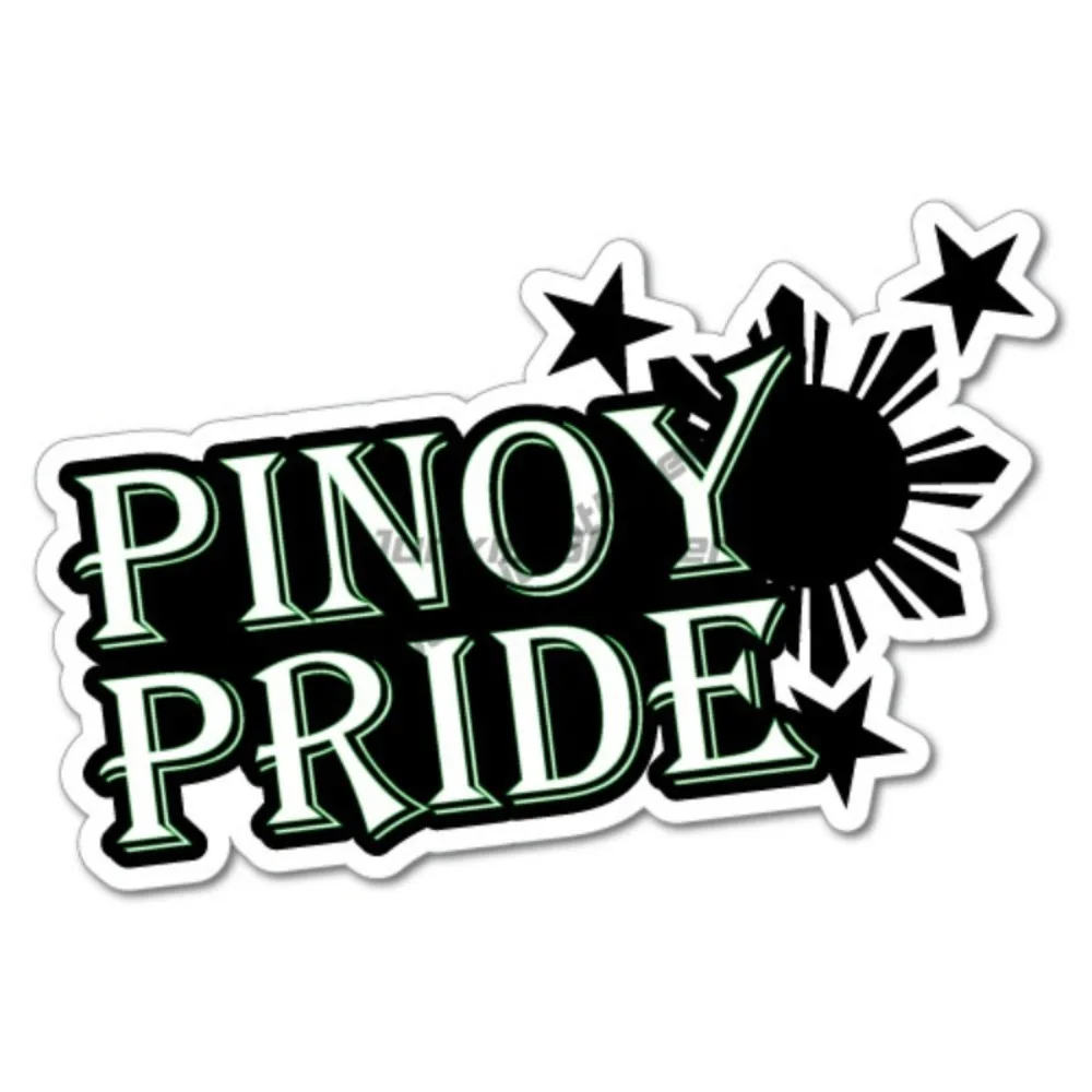 

Pinoy Pride Filipino Sticker Flag Bumper Water Proof Vinyl Scratch Exterior Stickers Motorcycle Stickers