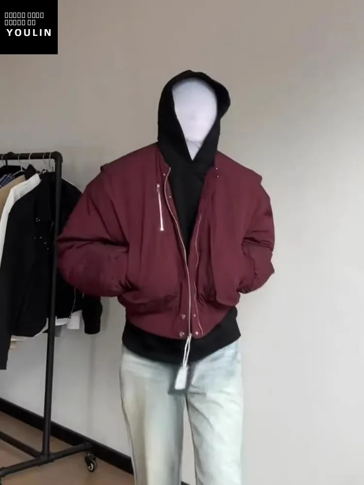 

Мужская демисезонная куртка-бомбер Pilot Jaet в американском стиле, с декоративной молнией, приталенная, из полиэфирного волокна