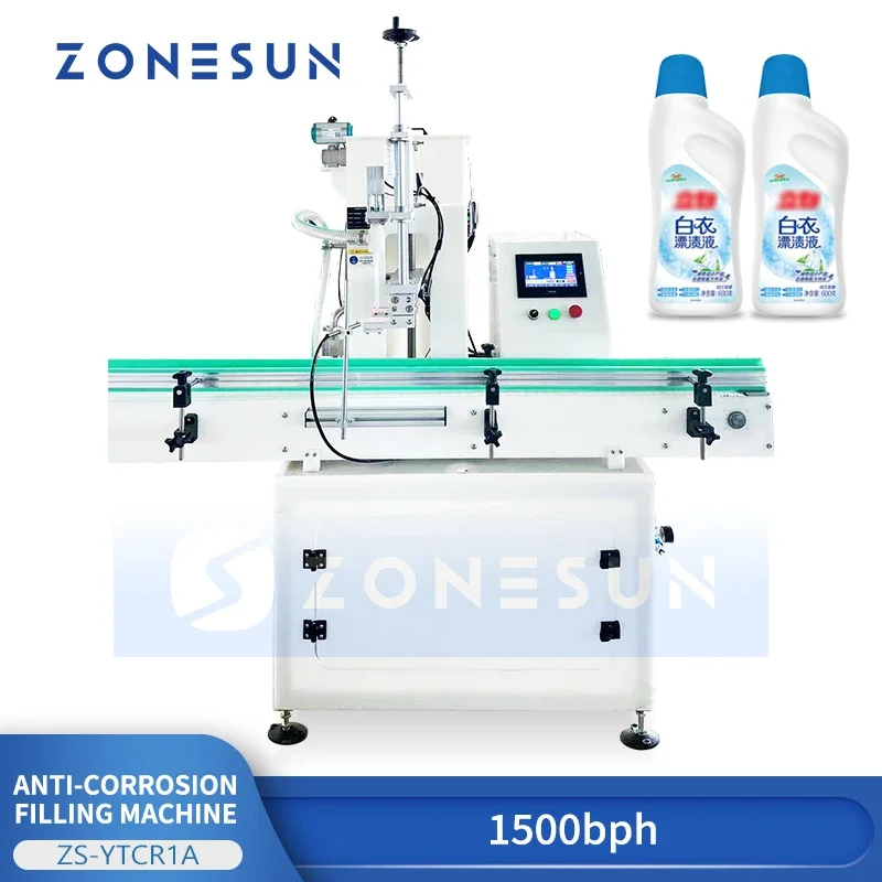 ZONESUN ZS-YTCR1A آلة تعبئة السوائل الكيميائية الأوتوماتيكية منظف المرحاض المطهر التبييض