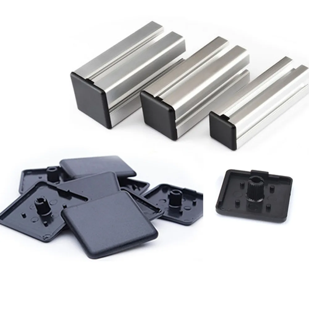 50-Piece Set of European Standard Aluminum Profile End Caps, 4040 Type - 40mm*40mm