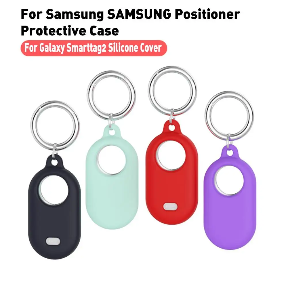 Estojo protetor para Samsung Galaxy SmartTag2, estojo de silicone com chave para chaves, carteira, sacos de bagagem, água e poeira