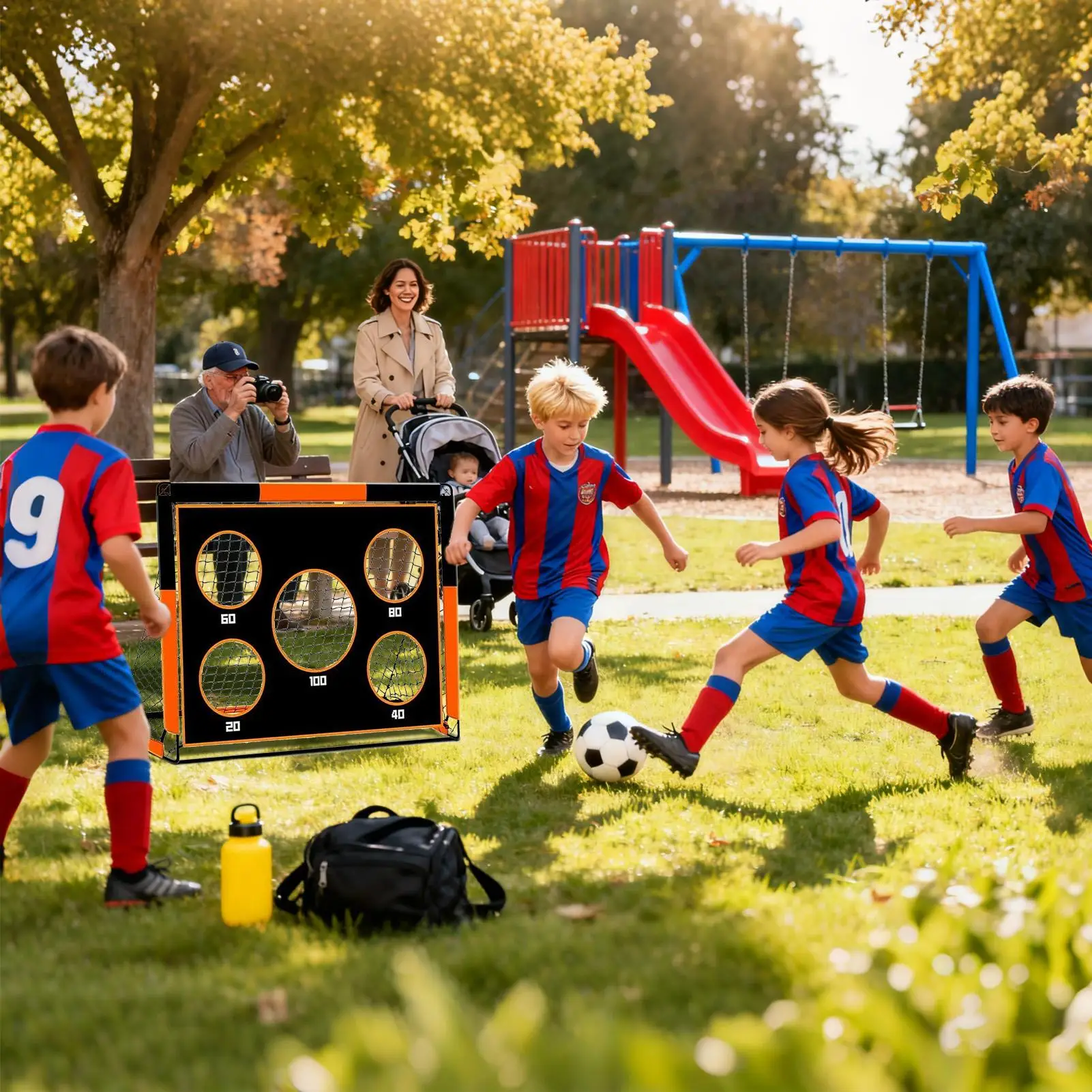 أطفال كرة القدم الهدف الرياضة في الهواء الطلق التدريب الفناء الخلفي شبكة كرة القدم للأطفال للمراهقين التلاميذ بنين الأطفال الطلاب الفتيات ملعب #2