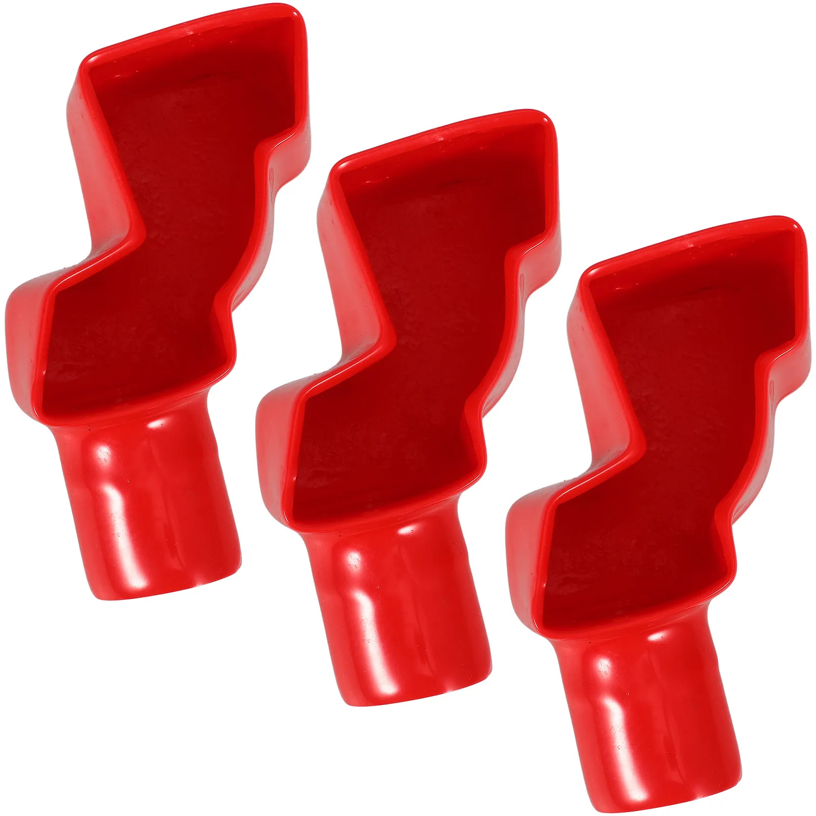 

Комплект из 3 защитных колпачков для клемм автомобильных, грузовых, морских и RV-аккумуляторов: изоляция и защита от коррозии