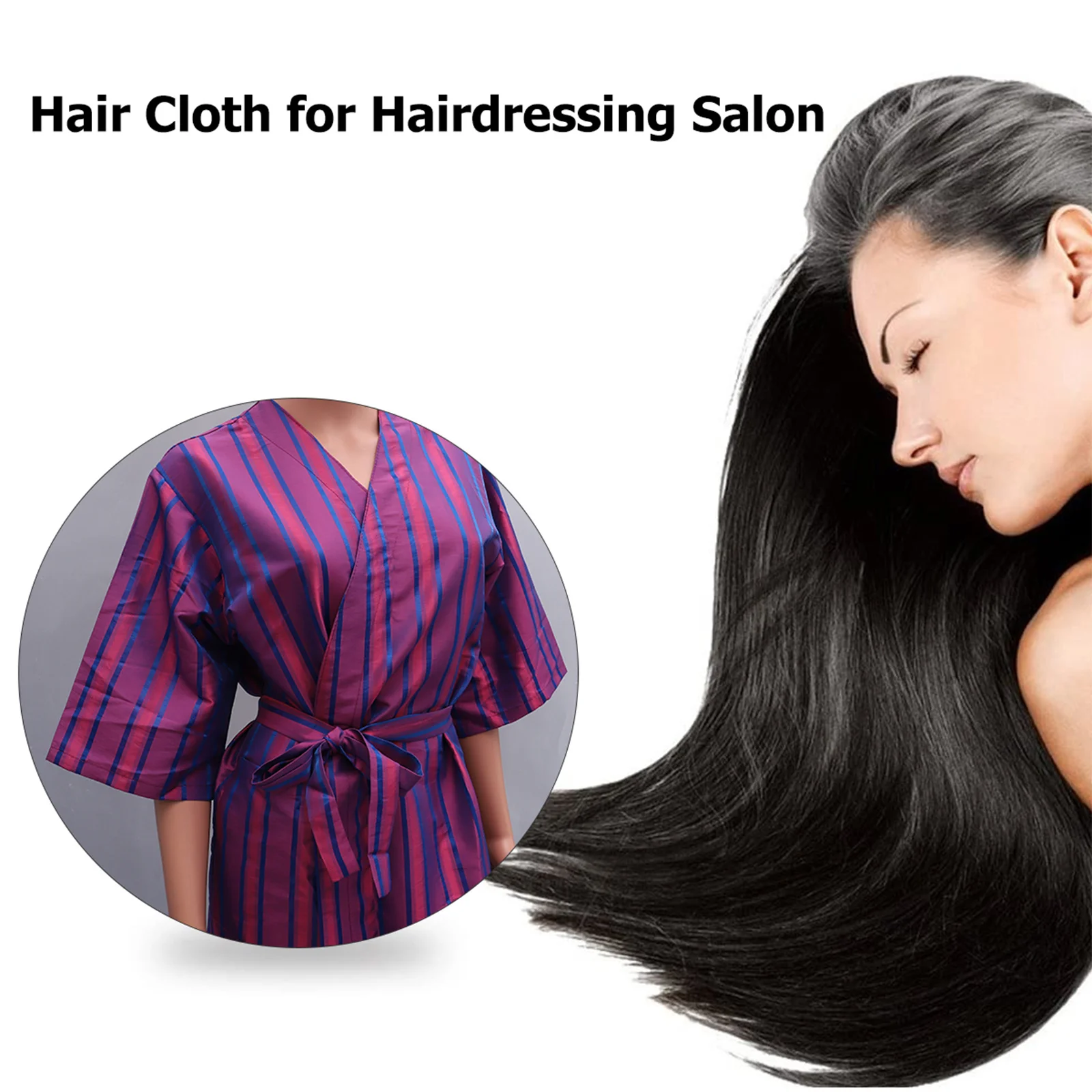

Hair Dyeing Cape Salon Gown Robe Comfortable Breathable Non-stick Hair Cutting SPA Clothes Guest Apron