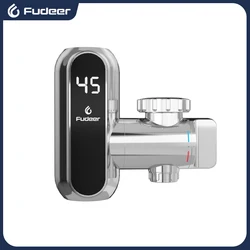 Fudeer 전기 물 가열 탭 커넥터, 인스턴트 온수 수도꼭지 어댑터, 220v 무료 설치, 탱크리스 온수기 3400W