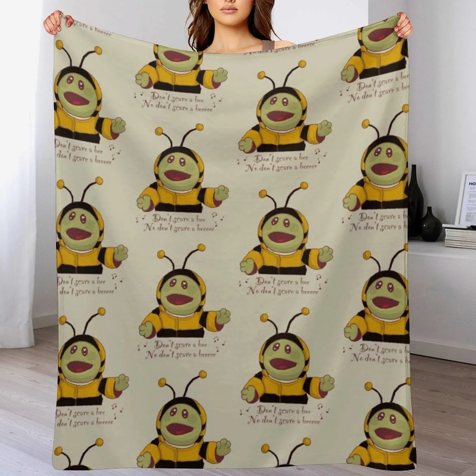

Nanalan didnat scare a bee Throw Blanket Soft Beds Luxury Brand warm for winter Loose Blankets