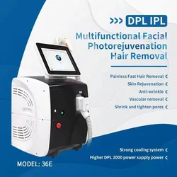 DPL IPL OPT SHR Hair Removal Machine Vascular Therapy Spider Vein Acne Treatment Skin Rejuvenation Beauty Salon Equipment