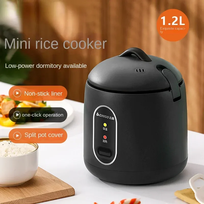 Mini Rice Cooker 1.2L Multi functional Rice Cooker Household Student Dormitory Steaming Pot