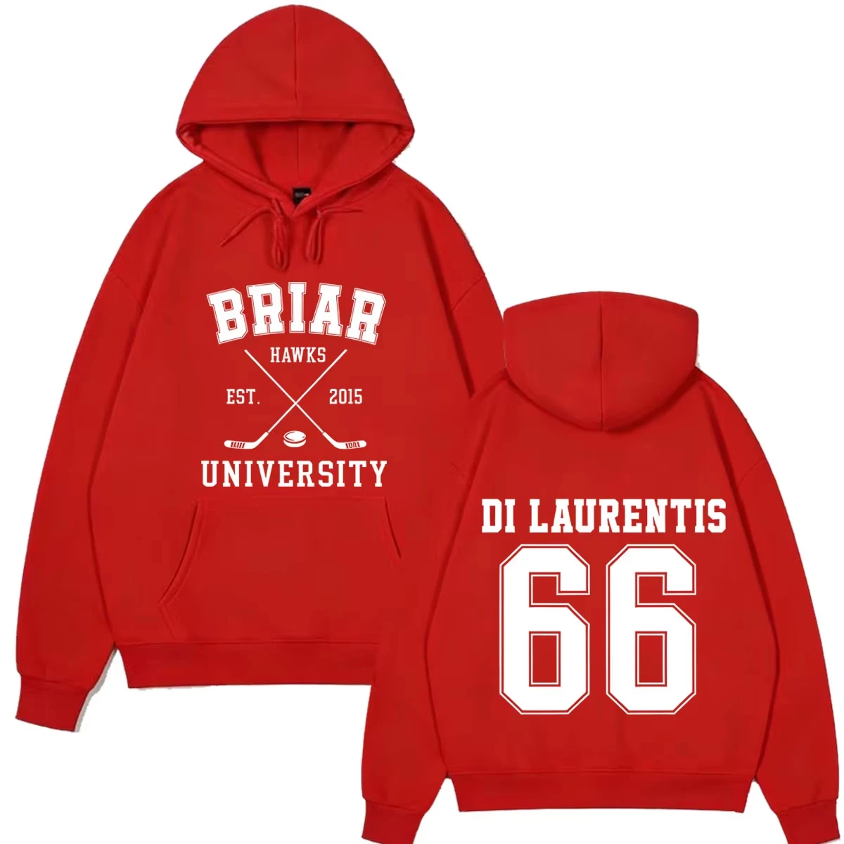 Di Laurentis 66 Off Campus TV-Serie Briar University Hoodie Herren Damen Kleidung Mode Winter Vintage Lässiger Loser Pullover – Detail 14