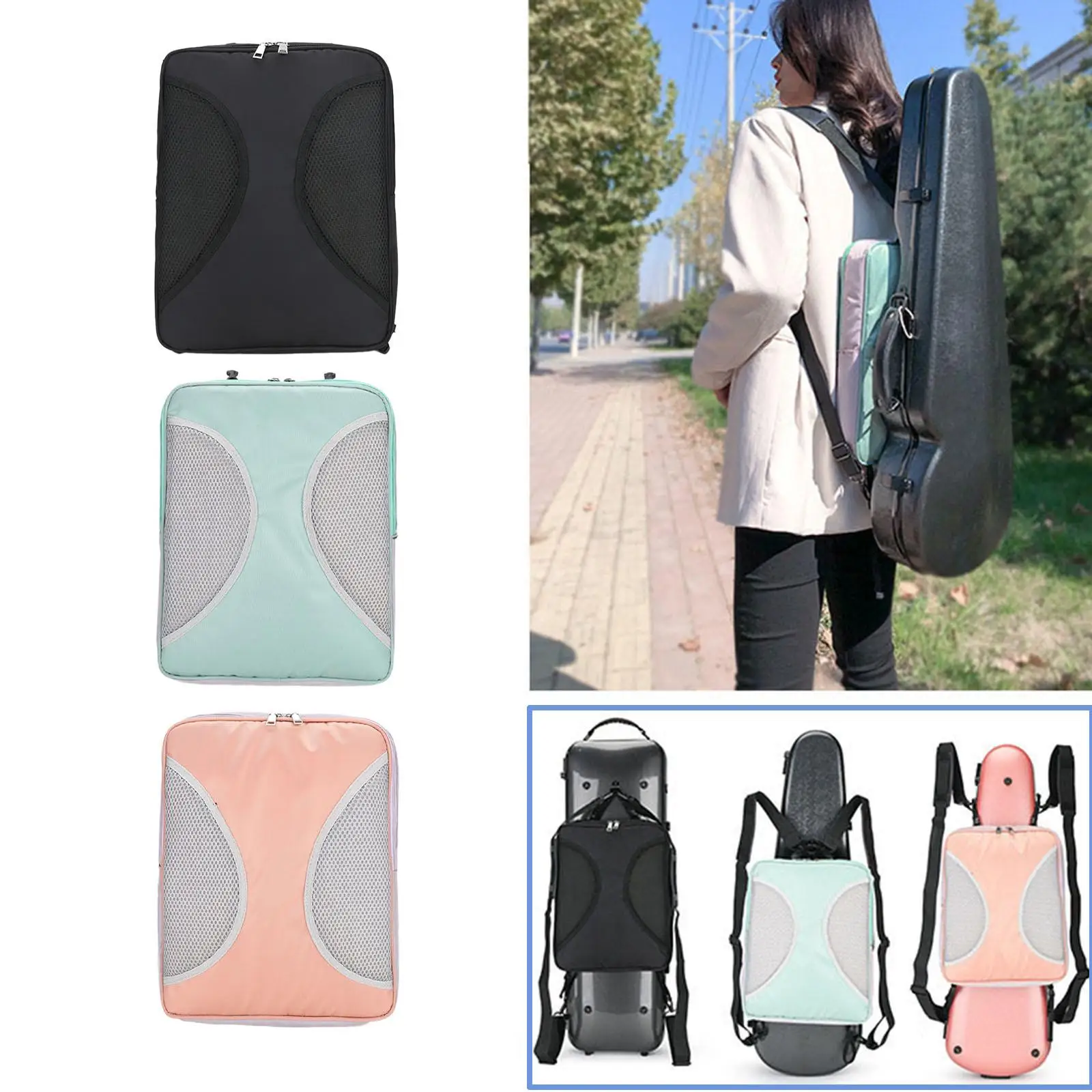 Music Sheet Bag Storage Zipper High Capacity Music Stand Storage Bag for Guitar Stand Books Music Stand Laptop Microphone Stand - Image 4