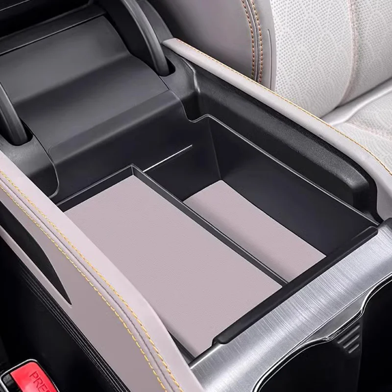Double-deck Center Armrest Storage Box For BYD ATTO3 YUAN PLUS 2022-2024  Car Modification Device Storage Box Auto Supplies
