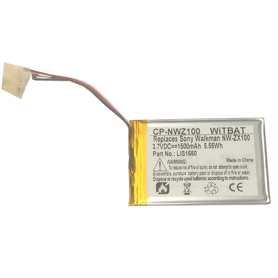 

New for Sony Walkman NW-ZX706 NW-ZX707 battery LIS1650