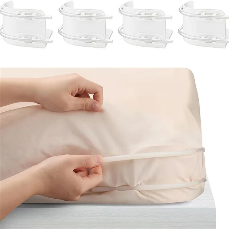Clip de fixation de drap de lit, attache de couverture de lit, sangles de drap de couette, Clips de support, dispositif de fixation antidérapant, pinces de drap de lit, B84B-4Pcs