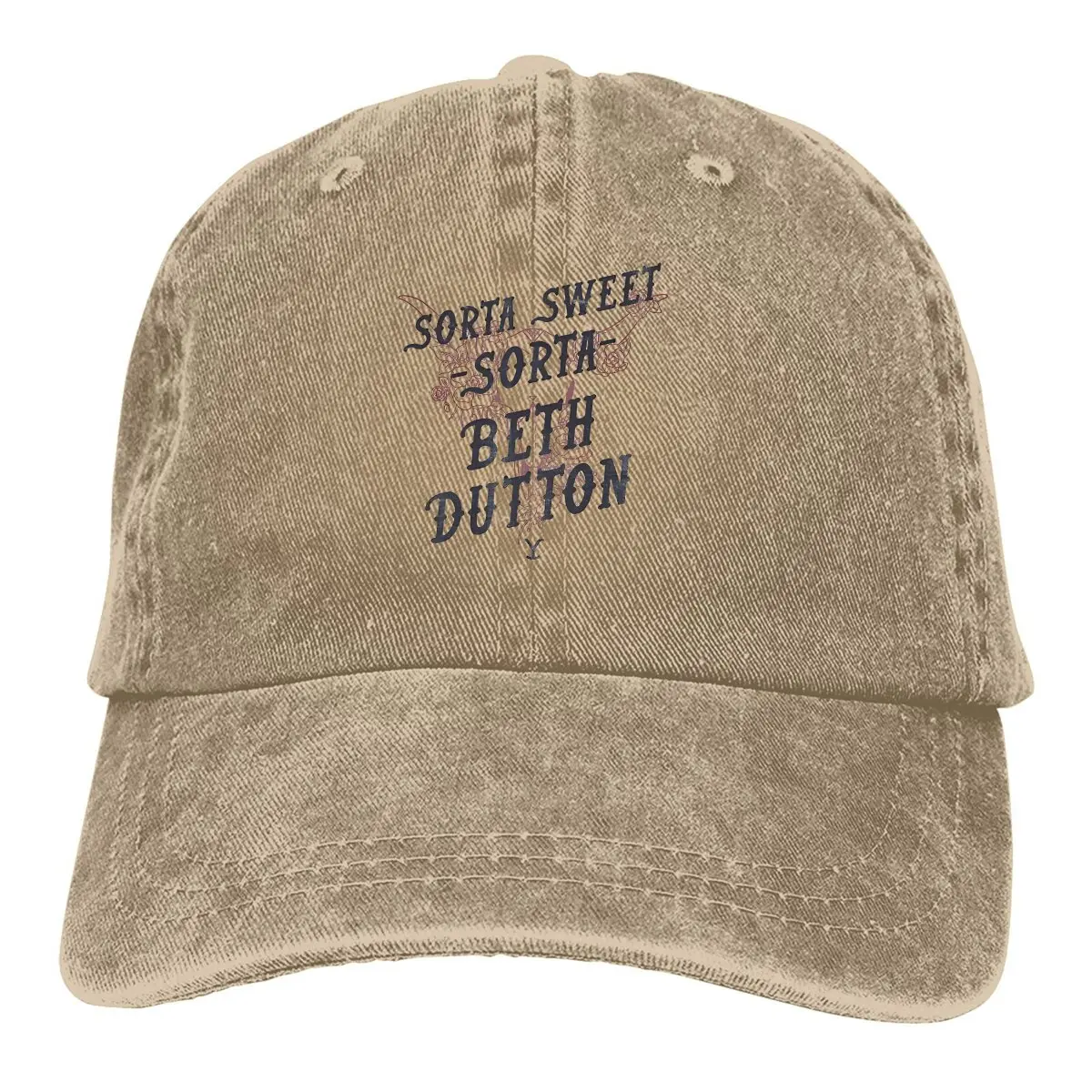 Summer Cap Sun Visor Sorta Sweet Sorta Beth  Floral Cattle Hip Hop Caps Yellowstones Dutton Ranch Cowboy Hat Peaked Hats