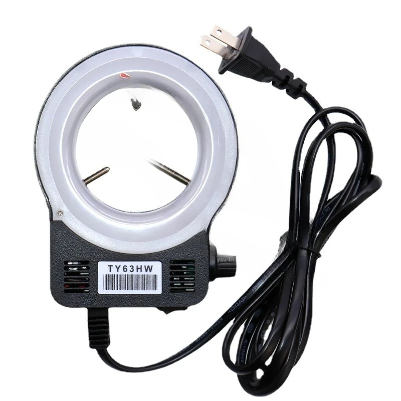 Microscope LED Ring Light Source Integrated Ring Light Source Adjustable Brightness Microscope Lighting Lamp