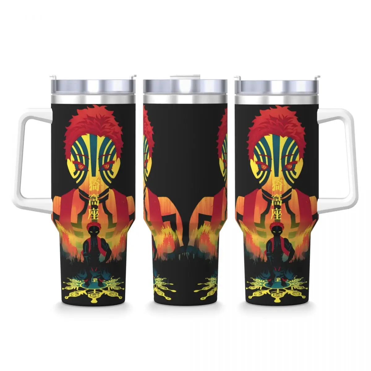 

Стакан Akaza из нержавеющей стали, термокружка для вождения с соломинкой и крышкой, кружки на 40 унций, чашка, бутылка для воды с горячими напитками