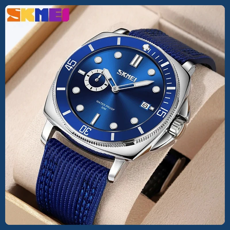 Reloj de cuarzo con calendario único luminoso resistente al agua para hombre Reloj de pulsera Kemier Sport Business Fashion con luz nocturna