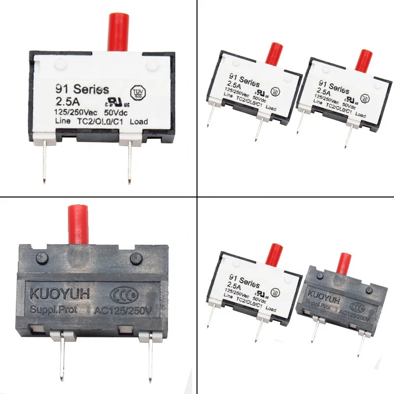 100% Kuoyuh 91 series 0.5A 1A 1.5A 2A 3A 4A 5A 6A 7A 8A 9A10A Miniature Circuit breaker Overload protector switch