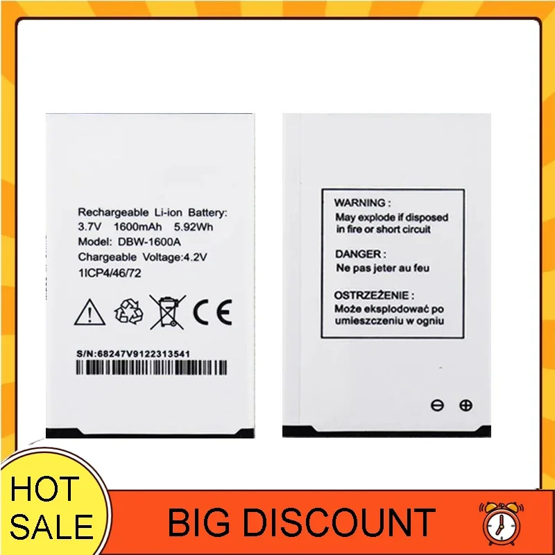 

For Doro 7010 7011 7781 Secure 780x Mobile Phone Battery High Performance 1600mAh Long-Lasting Dbw-1600A