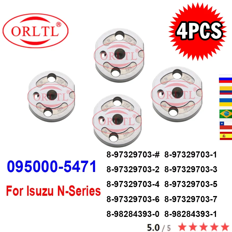 

4 шт. 095000-5470 095000-5471 Дизельный клапан отверстия 19 # Для ISUZU 4HJ1 8-97329703-6 8-97329703-7 8-98284393-0 8-98284393-1