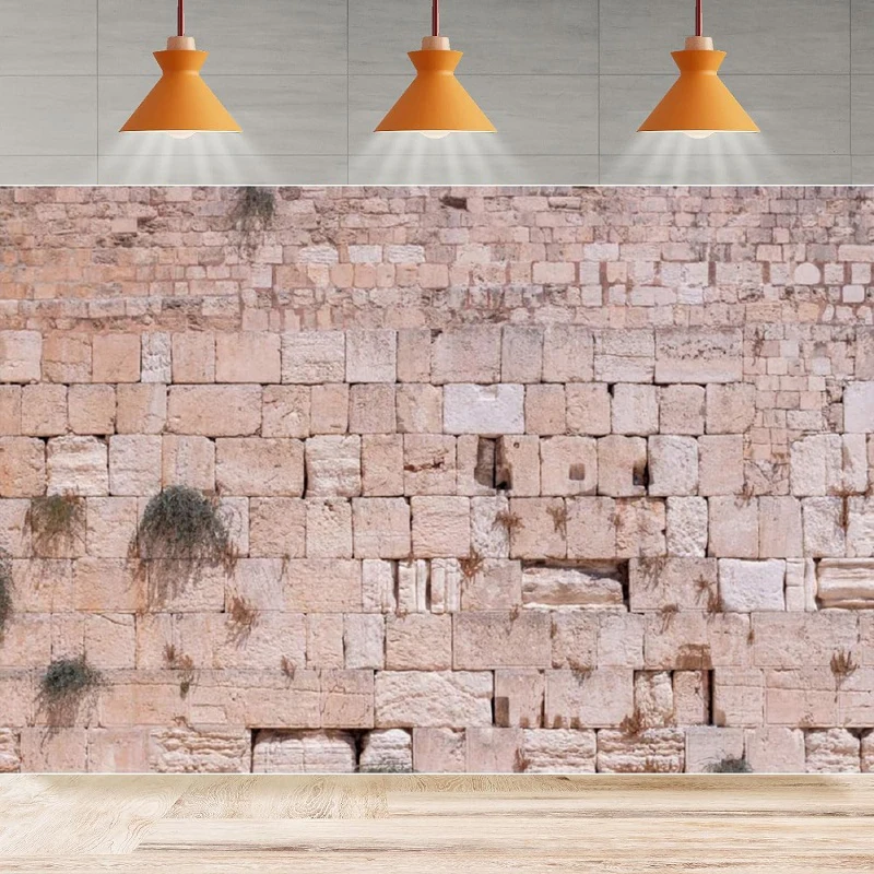 Photography Backdrop Jerusalem Photo Ancient Poster Brick Jerusalem Wailing Wall Background Party Backdrop Wall Banner Decor