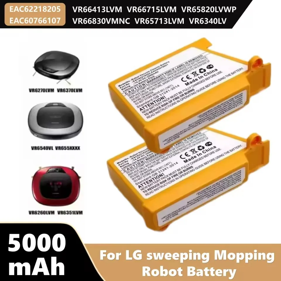 Replacement Vacuum Cleaner Battery EAC62218205 For LG Sweeping Mopping Robot VR66713LVM VR65720LVMP VR65860LVWP EAC60766107