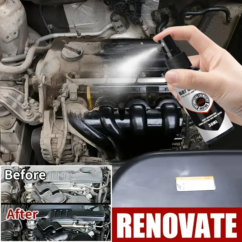 Hydroshine Engine Bay Cleaner Care Powerful Decontamination for Car Engine Compartment Cleaning Tool Heavy Oil Dust Clean Spray