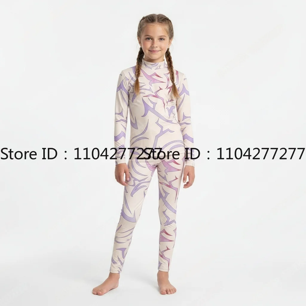 Demon Cosplay Tattoo Top Costume Children's Sports Set Devil Tattoo Shirt Outfit Kids Sports Clothing Suit image 5