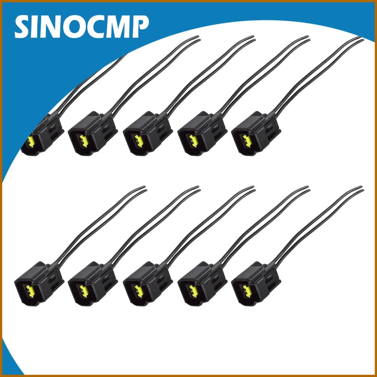 

10Pcs Ignition Coil Connector Plug Pigtails For Ford Mustang F-150 4.6L 5.4L 6.8L V10 Modular Motors MSD 8242 8243 8244