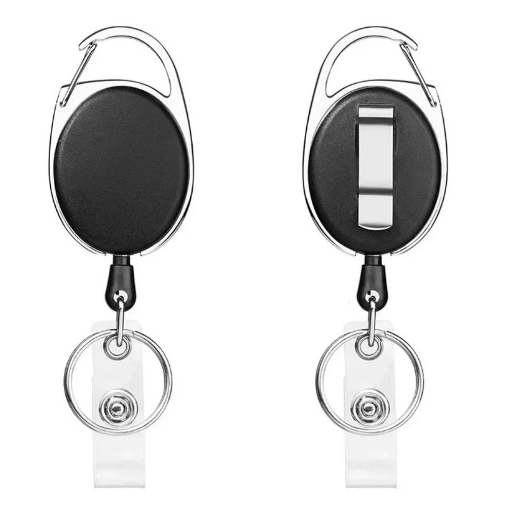 Ensemble de Cartes de Permis de Travail, Corde, Cou Rétractable, Étiquette de Poitrine, Contrôle d'Accès, Coque Rigide de Protection