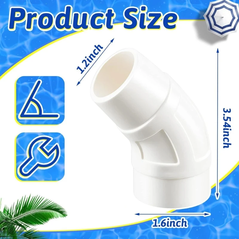 Nettoyeur piscine 2 pièces coude à 45 degrés remplacement pour Zodiac W90146 W70244, livraison directe