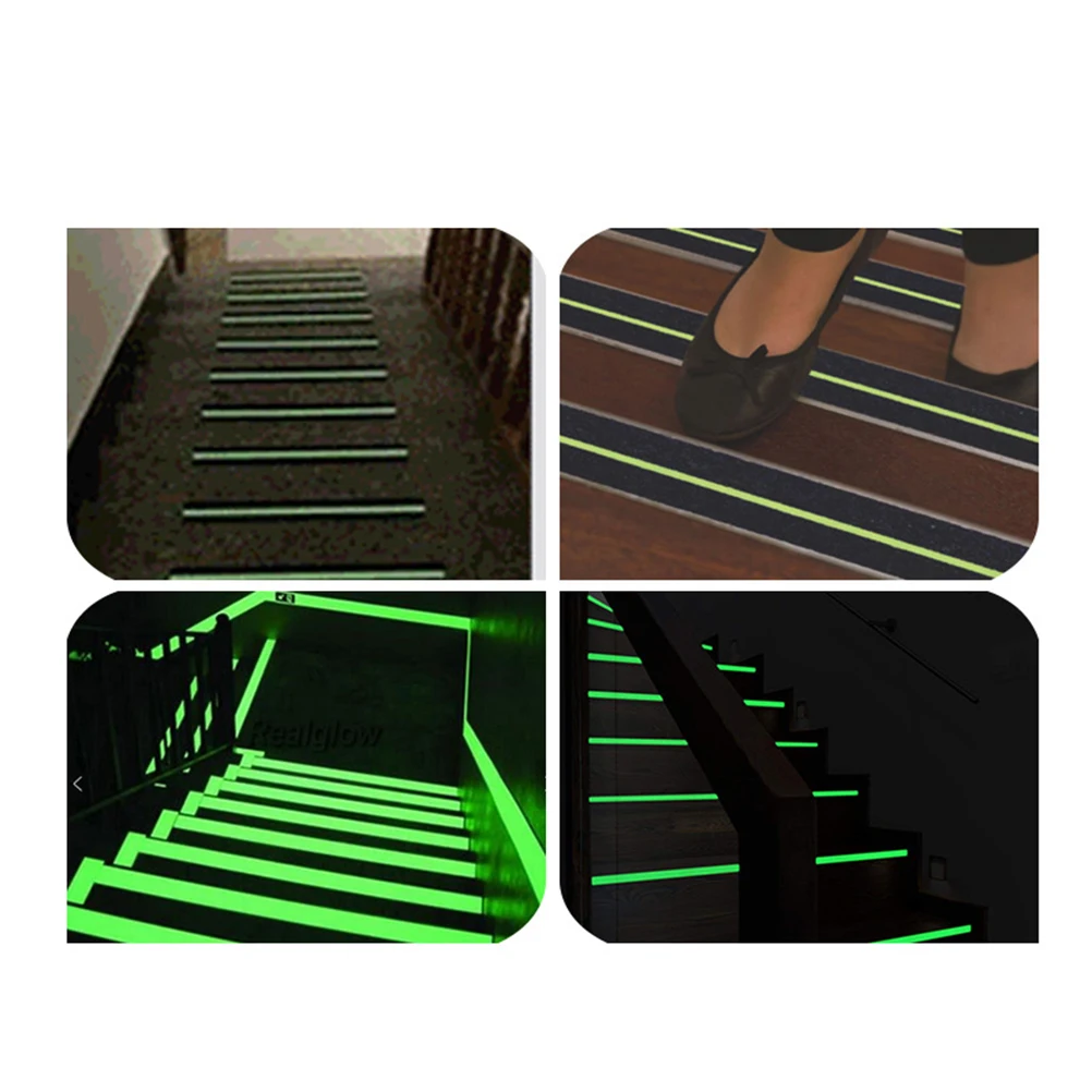 Anti-slip Tape Frosted Friction Adhesive Grip Sticker Non-slip Water-resistant Safety Marking Luminous Design Stairway