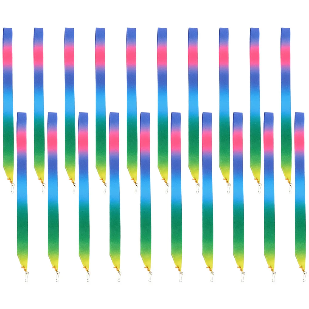 Rubans de cou de médaille, 20 pièces, conception délicate, Clip sécurisé pour réunion sportive, compétition, jeux de fête, courses relais, rubans de récompense