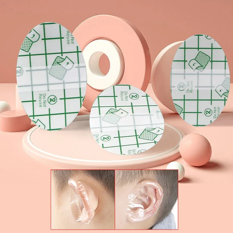 20/50/600pcs Waterproof Ear Protector Swimming Cover Caps Baby Swimming Ear Protection Patch Shower Cap Tool Waterproof Sticker