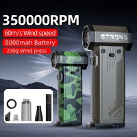 Electric Air Turbo Fan Portable Turbo Jet Fan 350000RPM Handheld Brushless Motor Dust Fan Cordless Dust Remover Snow Blower Tool