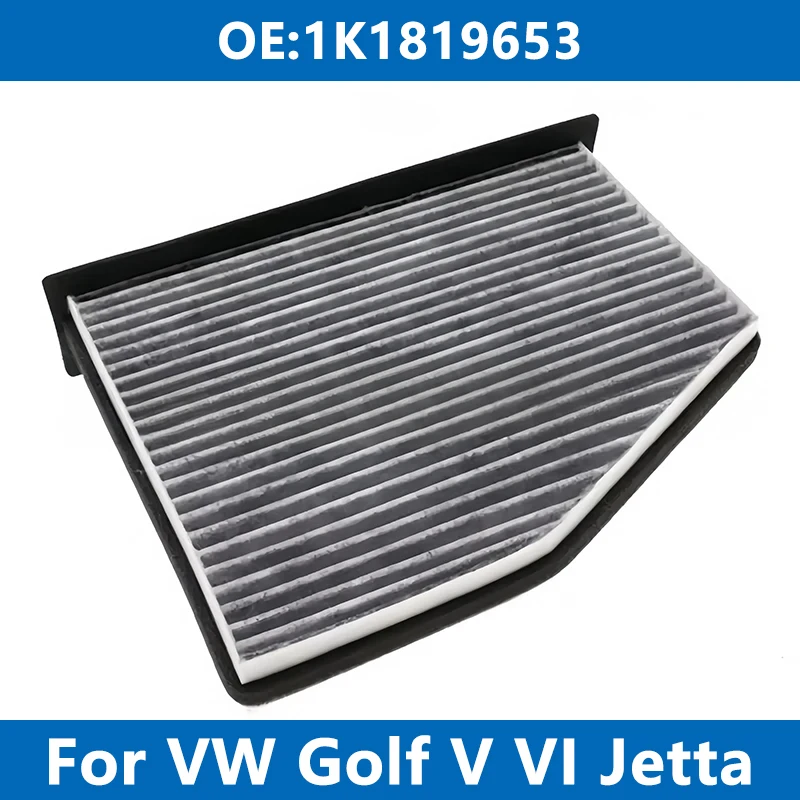 

Car Cabin Air Filter Conditioner 1K1819653 For VW SEAT GOLF MK5 BEETLE CADDY JETTA PASSAT TIGUAN TOURAN 1.2 1.4T 1.6 1.8 2.0TDI