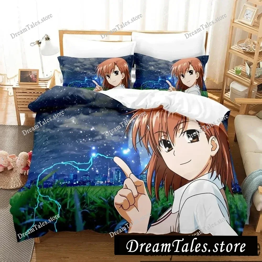 

Misaka Mikoto A Certain Magical Index Railgun Bedding Set Boys Girls Twin Queen King Size Duvet Cover Pillowcase Bed Boys Adult