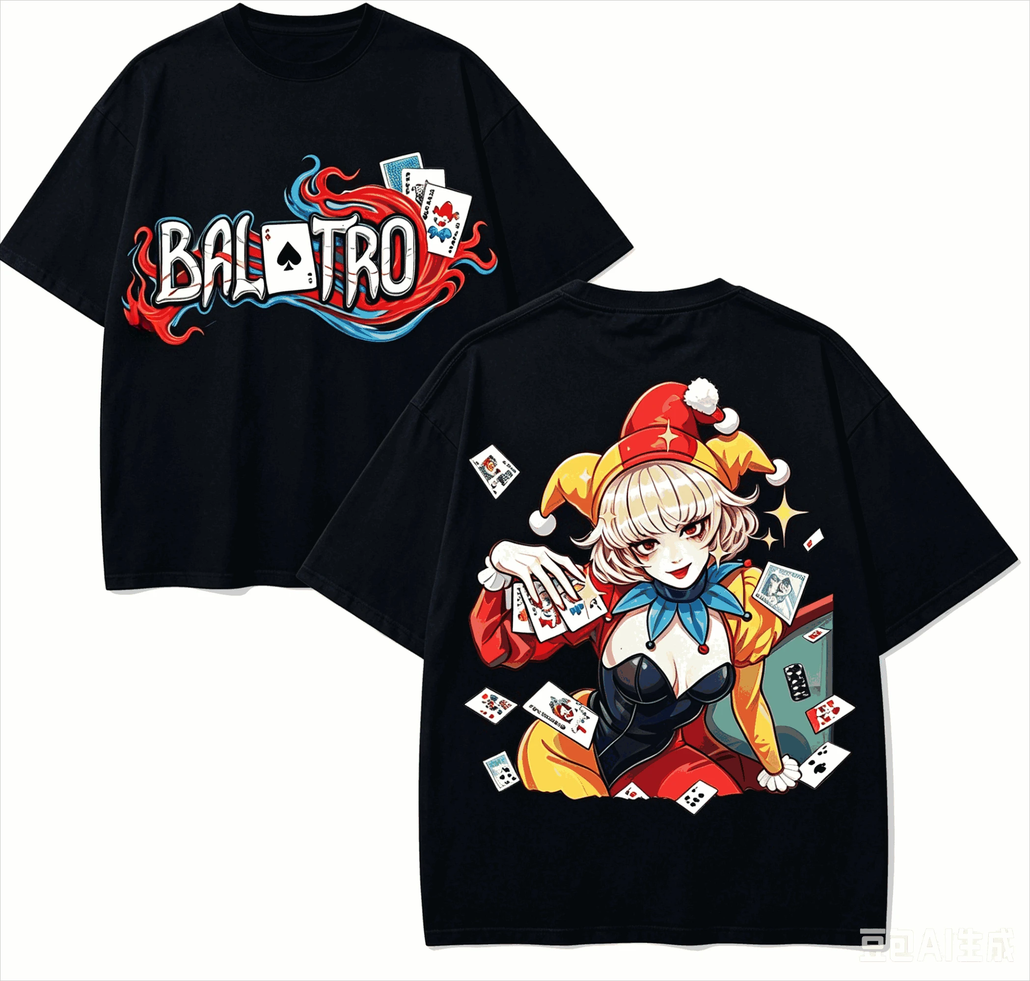 Balatro Anime Lover T-shirt Harajuku Cotton New Model High Street Retro Fashion Oversized Unisex hot product Breathable Couples