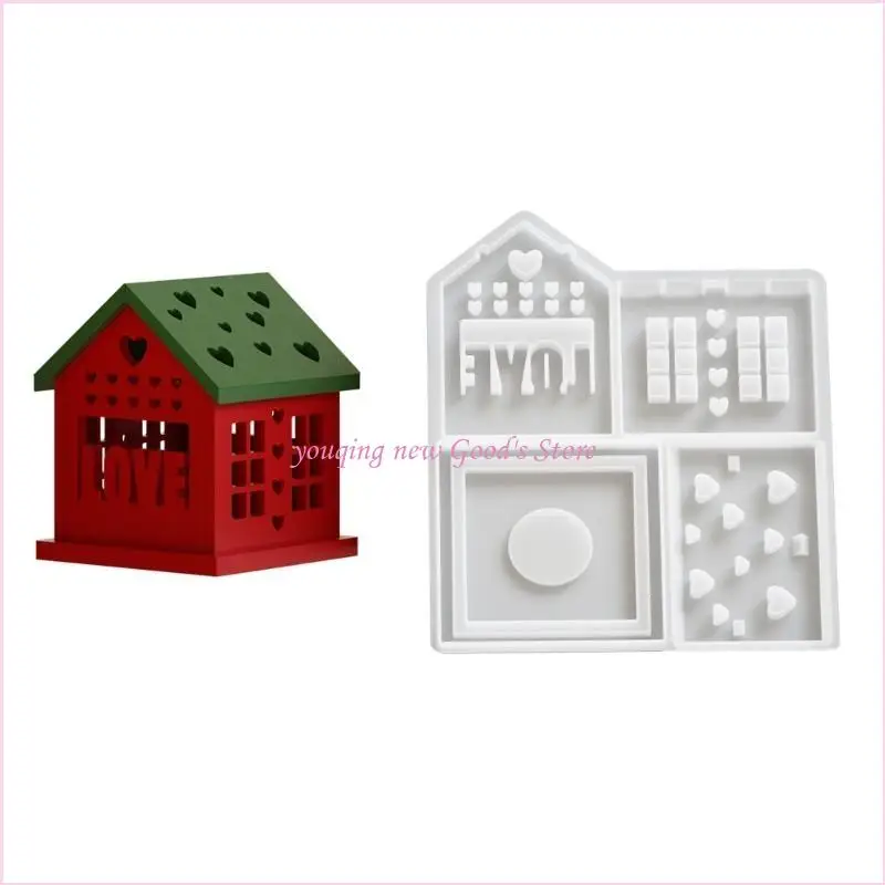 57QA ديكور المنزل شكل قوالب السيليكون الراتنج صياغة أداة سيليكون زخرفة قوالب ليلة ضوء حامل قوالب للصياغة #3