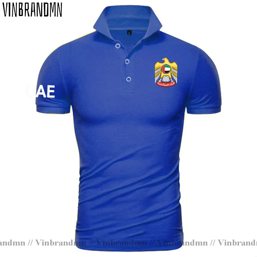 United Arab Emirates ARE UAE Emirati Polo Shirts Men Fashion 100% Cotton Shirt Classic Country Flag Design Tops Nation Team Tees