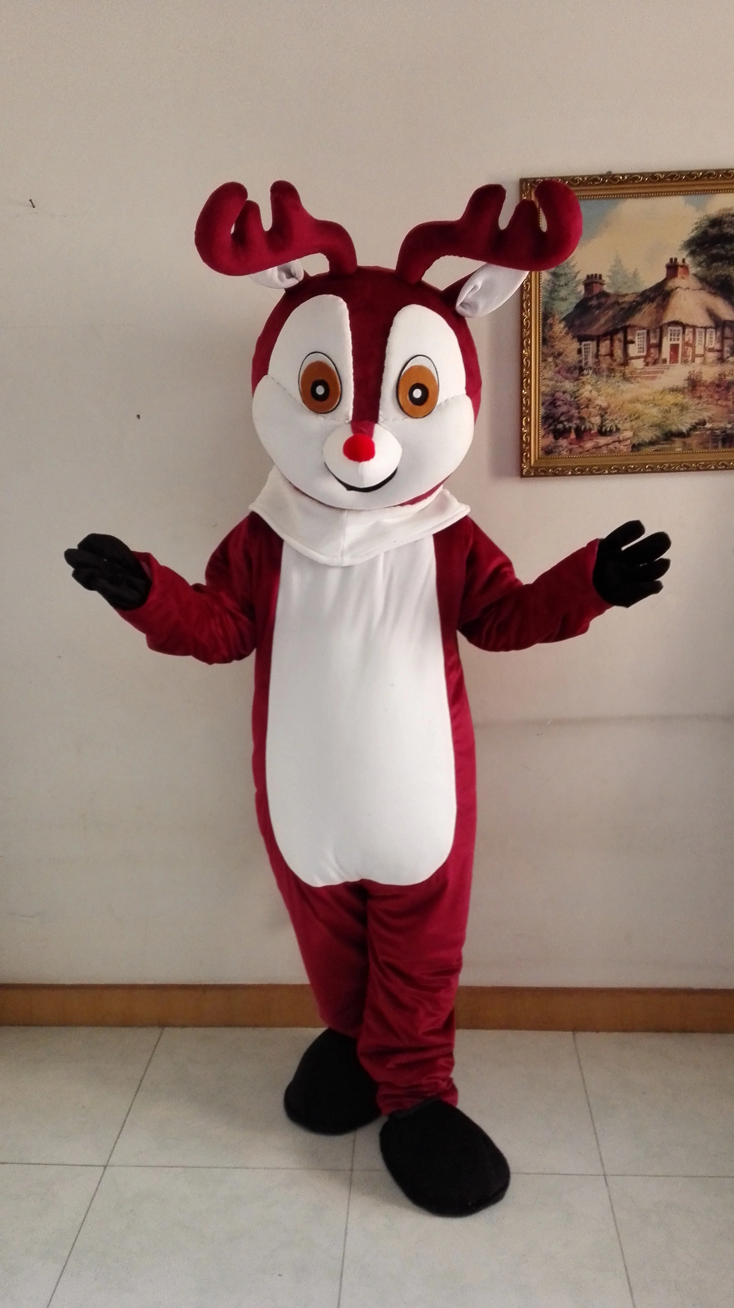 mascot  Reindeer Moose Deer mascot costume custom cartoon character cosplay fancy dress mascotte theme carnival costume 40916