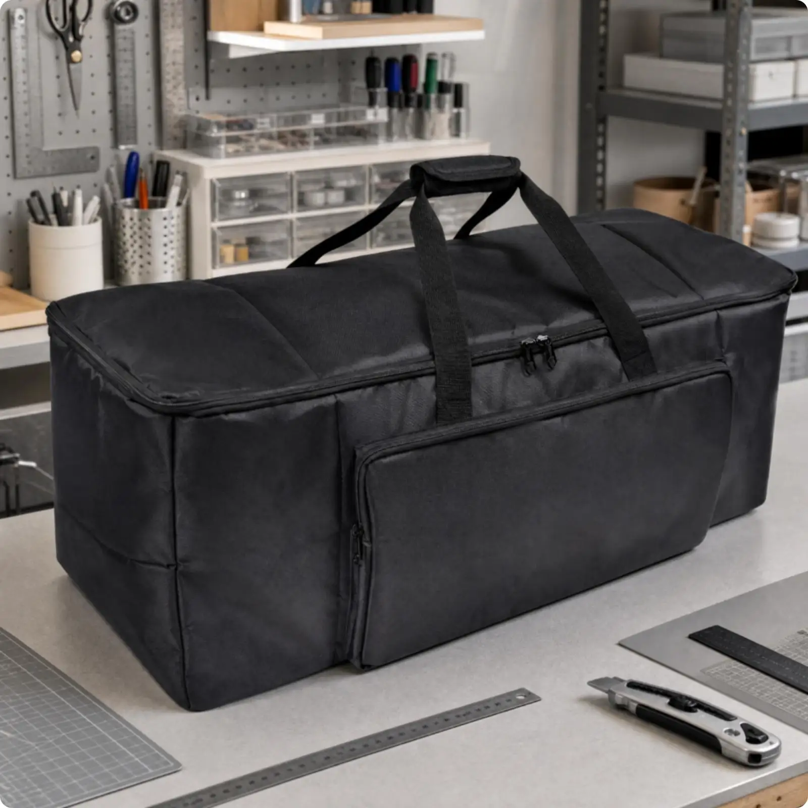 Machine Storage Bag Reinforced Trimming Machine Carrying Case Zippered