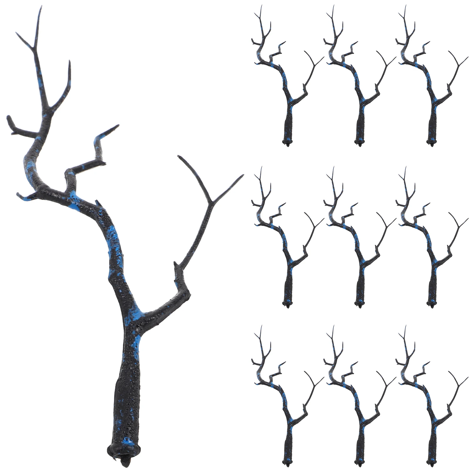 

10Pcs Plastic Antler Dried Tree Branches Realistic Artificial Branches for Home Holiday Party Event Decoration Craft Display