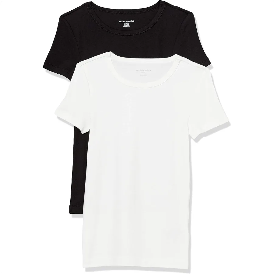 

Women's SlimFit ShortSleeve Crewneck TShirt Pack of 2