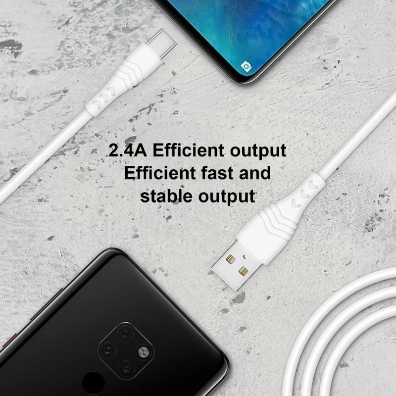 97QB 120W 2.4A Fast Charging USB Type C Cable for 100 90 80 70 60 5 4 Lite V2 1M Super Cable