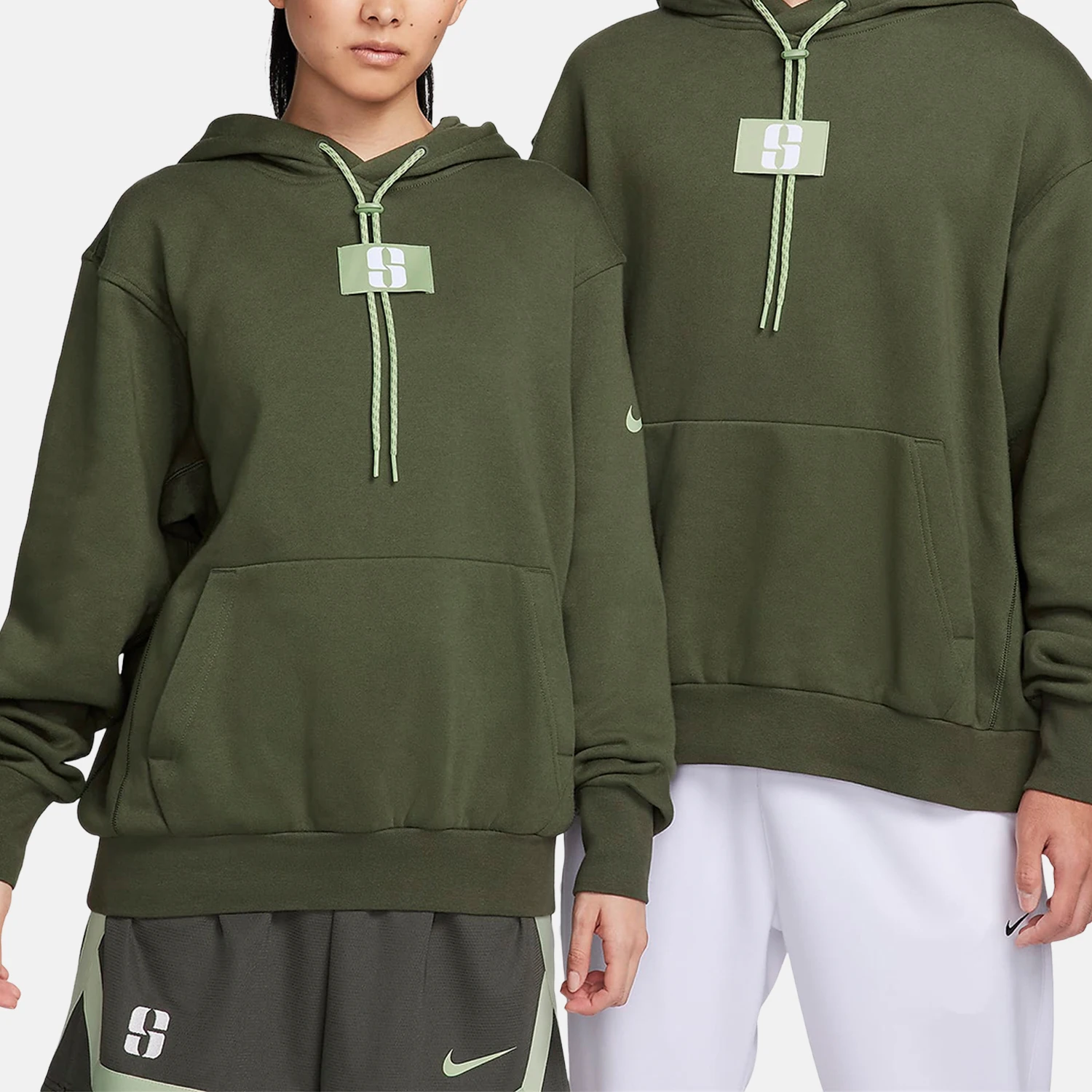 

Nike Official Authentic New Women's Fashion Casual Fleece Loose Hoodie FJ4450-325