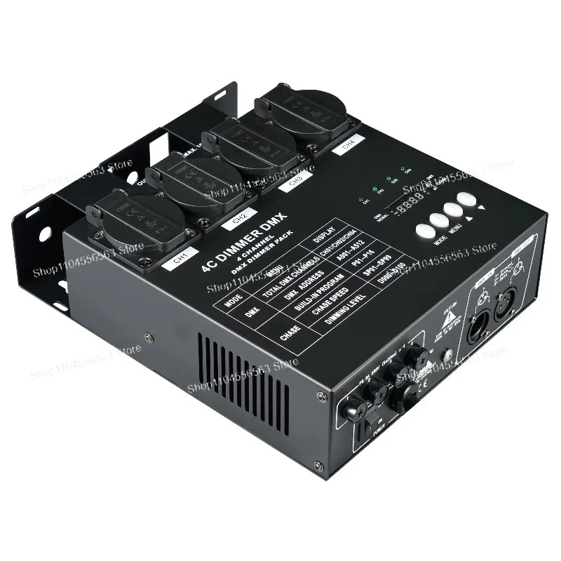 4-Channel Digital DMX Dimmers - Professional LED Controllers for Stage and Lighting Systems