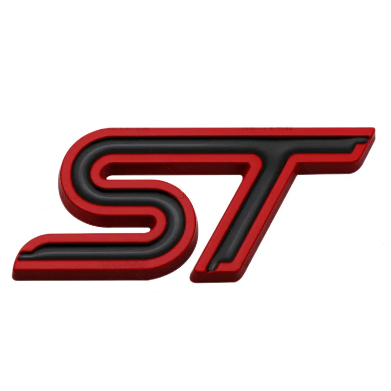 ثلاثية الأبعاد سيارة ST الخلفي الجذع الجانب الحاجز شعار شارة ملصق لفورد ST شعار التركيز فييستا Ecosport 2009-2015 مونديو Focus2 Focus3 MK2