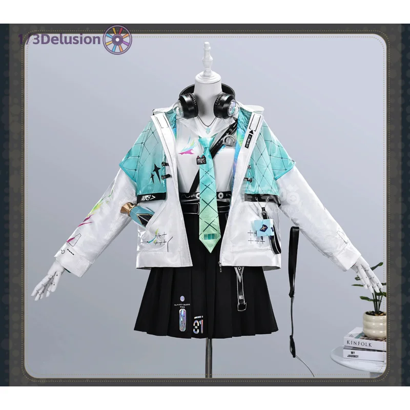 

1/3Delusion Store Wuthering Waves LYNAE Cosplay Costume Cosplay Costume JK Uniform Sweater Props Accessories Women Halloween