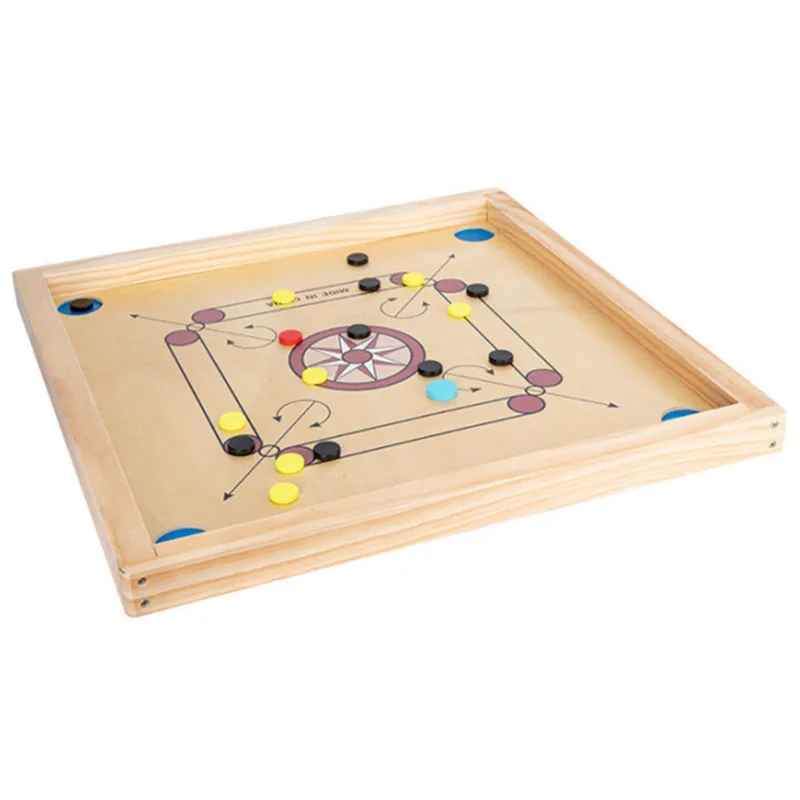 

Carrom Montessori Educational Wooden Toy Carom Carrom Board Table Indoor Game